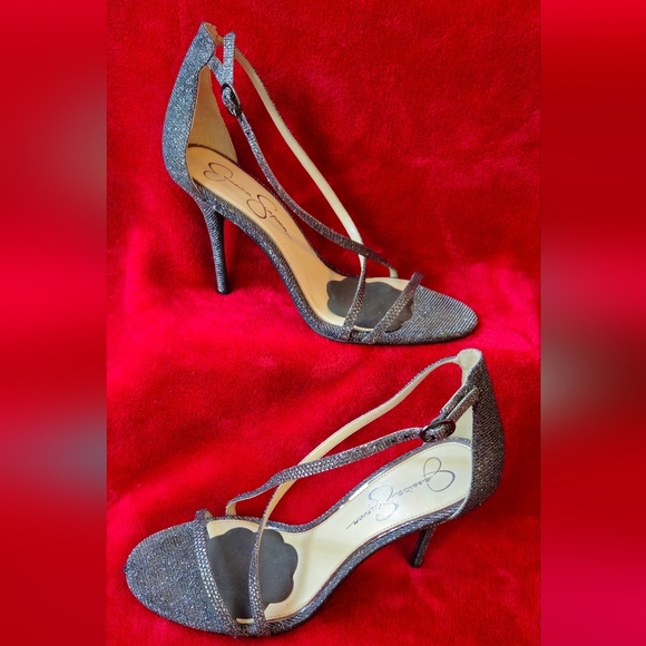 Jessica Simpson Black Strappy Sandals - Picture 2 of 7